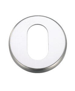 Zoo Hardware Contract Aluminium Oval Profile Escutcheon - Satin Aluminium