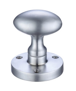Contract Oval Mortice Door Knobs, Satin Chrome (sold in pairs)