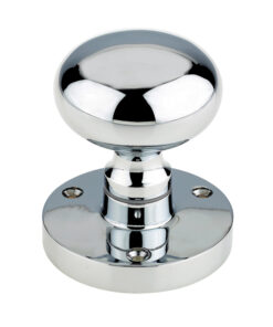 Contract Mushroom Mortice Door Knobs, Polished Chrome (sold in pairs)