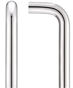 ZCSD Architectural D Pull Handle (19mm Bar Diameter) - Polished Stainless Steel