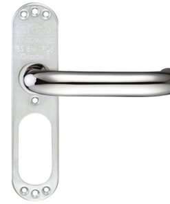 ZCS Architectural 19mm RTD Lever On Short Inner Backplate, Polished Stainless Steel (sold in pairs)