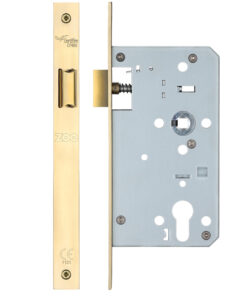 72mm c/c DIN Latch (Square Profile), PVD Stainless Brass