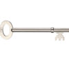 London Fire Brigade Mortice Dead Lock Key, Satin Stainless Steel