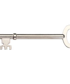 London Fire Brigade Mortice Dead Lock Key, Satin Stainless Steel