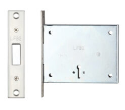 London Fire Brigade Mortice Dead Lock (51mm), Satin Stainless Steel