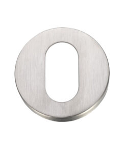 ZG4S Oval Profile Key Escutcheon, Satin Stainless Steel