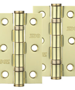 3 Inch Steel Ball Bearing Door Hinges, Electro Brass  (sold in pairs)