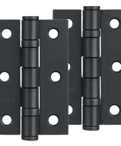 3 Inch Steel Ball Bearing Door Hinges - Powder Coated Black (sold in pairs)