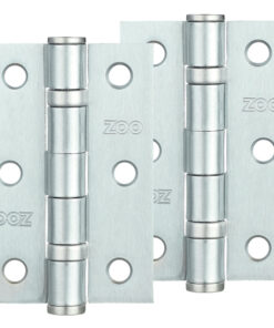 3 Inch Steel Ball Bearing Door Hinges - Satin Chrome Finish (sold in pairs)