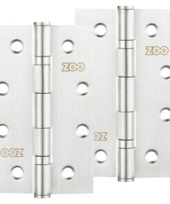 4 Inch Grade 201 Slim Knuckle Bearing Hinge, Satin Stainless Steel  (sold in pairs)