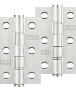 3 Inch Grade 201 Washered Hinge, Satin Stainless Steel  (sold in pairs)