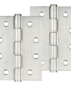 4 Inch Grade 201 Washered Hinge, Satin Stainless Steel  (sold in pairs)