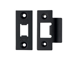 Face Plate And Strike Plate Accessory Pack, Powder Coated Black