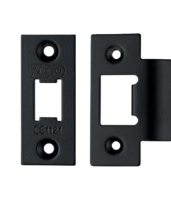 Face Plate And Strike Plate Accessory Pack, Powder Coated Black