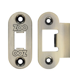 Radius Edge Face Plate And Strike Plate Accessory Pack, Florentine Bronze