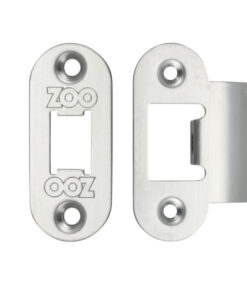 Radius Edge Face Plate And Strike Plate Accessory Pack, Satin Stainless Steel