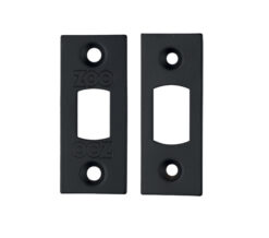 Face Plate And Strike Plate Accessory Pack, Powder Coated Black