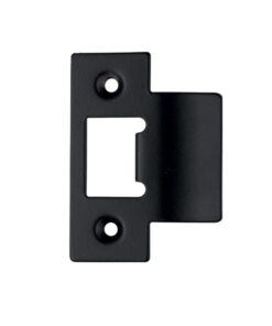 Spare Extended Tongue Strike Plate Accessory, Powder Coated Black