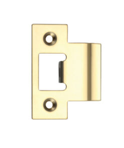 Spare Extended Tongue Strike Plate Accessory, PVD Stainless Brass