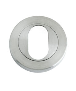 ZPS Oval Profile Escutcheon, Satin Stainless Steel