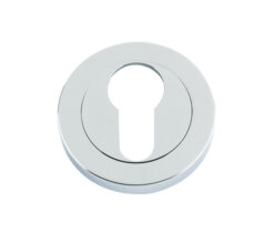 Euro Profile Escutcheon, Polished Chrome
