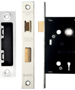 3 Lever Contract Sash Lock (64mm OR 76mm), Satin Stainless Steel