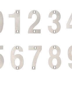 ZSN Numerals 75mm (0-9), Satin Stainless Steel
