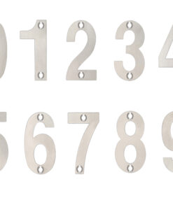 ZSN Numerals 102mm (0-9), Satin Stainless Steel