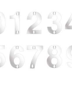 ZSN Numerals 50mm (0-9), Polished Stainless Steel