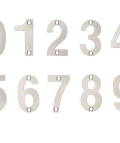 ZSN Numerals 50mm (0-9), Satin Stainless Steel