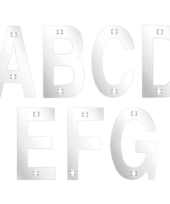 ZSN Letters 75mm (A-G), Polished Stainless Steel