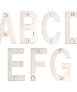 ZSN Letters 75mm (A-G), Satin Stainless Steel
