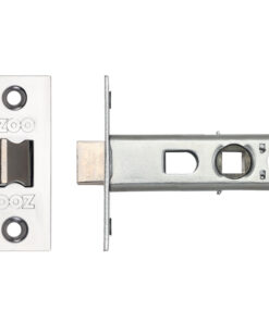 Contract Sprung Tubular Latches (Bolt Through) - Polished Stainless Steel