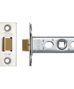 Double Sprung Tubular Latches (Bolt Through) - Stainless Steel Finish