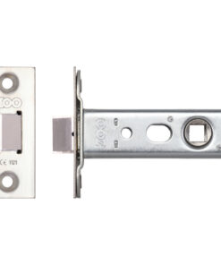 Heavy Duty Double Sprung Tubular Latches (Bolt Through) - Stainless Steel Finish