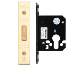 Euro Dead Lock (67.5mm OR 79.5mm), PVD Stainless Brass