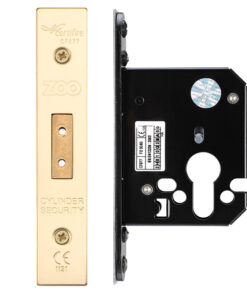 Euro Dead Lock (67.5mm OR 79.5mm), PVD Stainless Brass