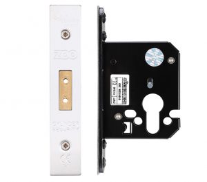 Euro Dead Lock (67.5mm OR 79.5mm), Satin Stainless Steel