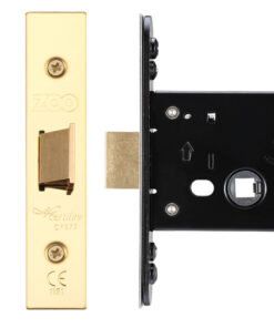 Flat Latch (67.5mm, 79.5mm OR 105.5mm), PVD Stainless Brass