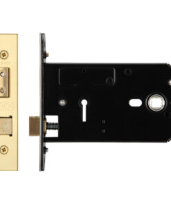 3 Lever Horizontal Lock (127mm OR 152mm), PVD Stainless Brass