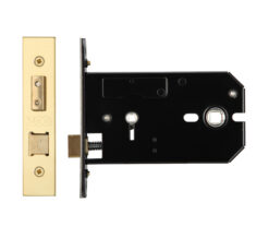 Horizontal Bathroom Lock (127mm OR 152mm), PVD Stainless Brass
