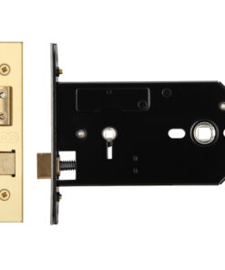 Horizontal Bathroom Lock (127mm OR 152mm), PVD Stainless Brass
