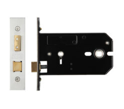 Horizontal Bathroom Lock (127mm OR 152mm), Satin Stainless Steel