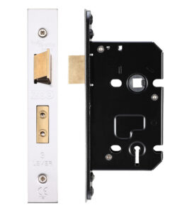 3 Lever Sash Lock (67.5mm OR 79.5mm), Satin Stainless Steel