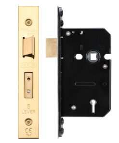 3 Lever Sash Lock (67.5mm OR 79.5mm), PVD Stainless Brass