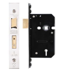 5 Lever Sash Lock (64mm OR 76mm), Satin Stainless Steel