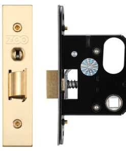 UK Replacement Oval Night Latch (65.5mm OR 78mm), PVD Stainless Brass