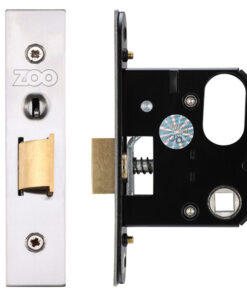 Zoo Hardware UK Replacement Oval Night Latch (65.5mm OR 78mm) - Satin Stainless Steel