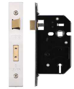 3 Lever UK Replacement Sash Lock (65.5mm OR 78mm), Satin Stainless Steel