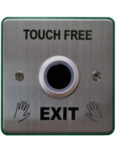 Touch Free Button with green back box